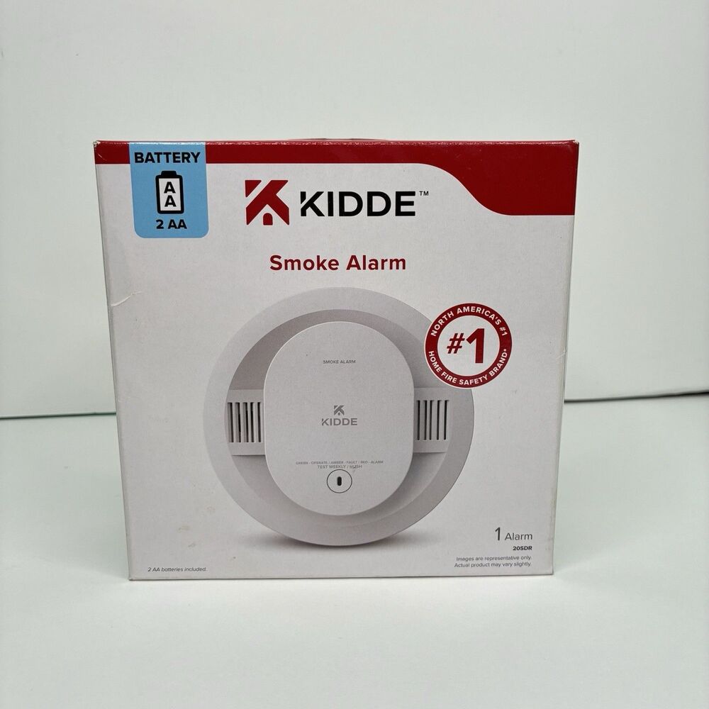 Kidde Battery Powered Smoke Detector Alarm with Photoelectric Sensor 20SDR